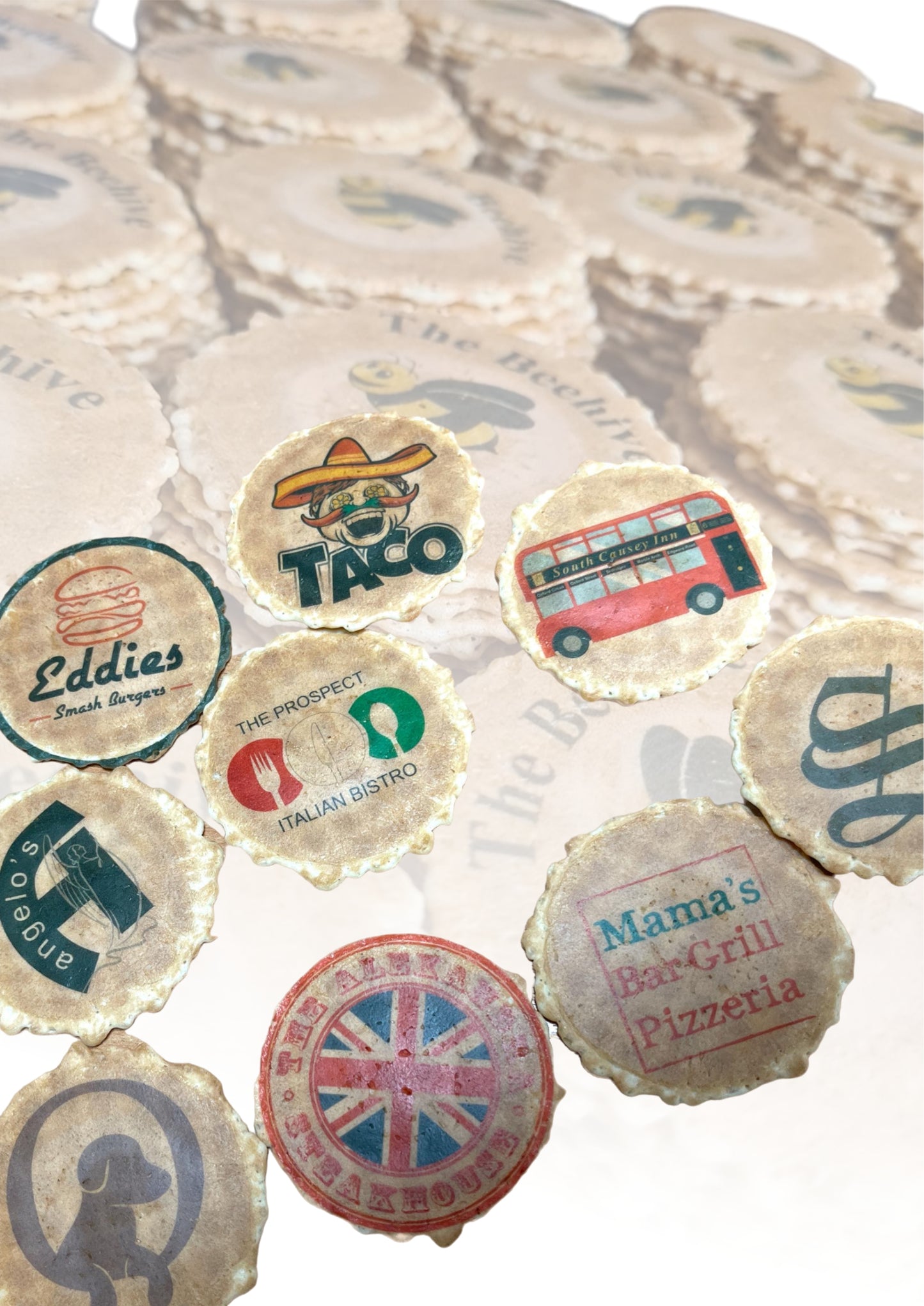 Printed Ice Cream Wafer Discs